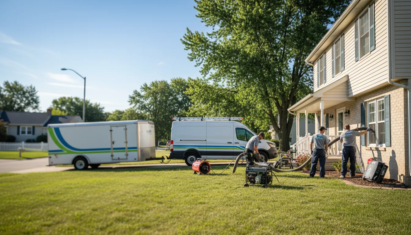 Flooded Basement Restoration And Cleanup With Repair in Batchtown, IL near me